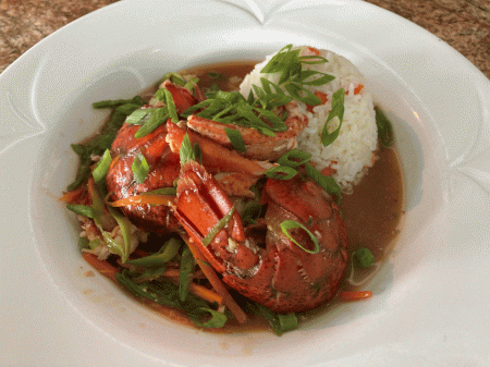 lobster stir fry Captain's Table