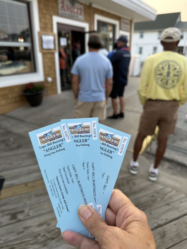 tickets for the Angler 10 hour fishing trip