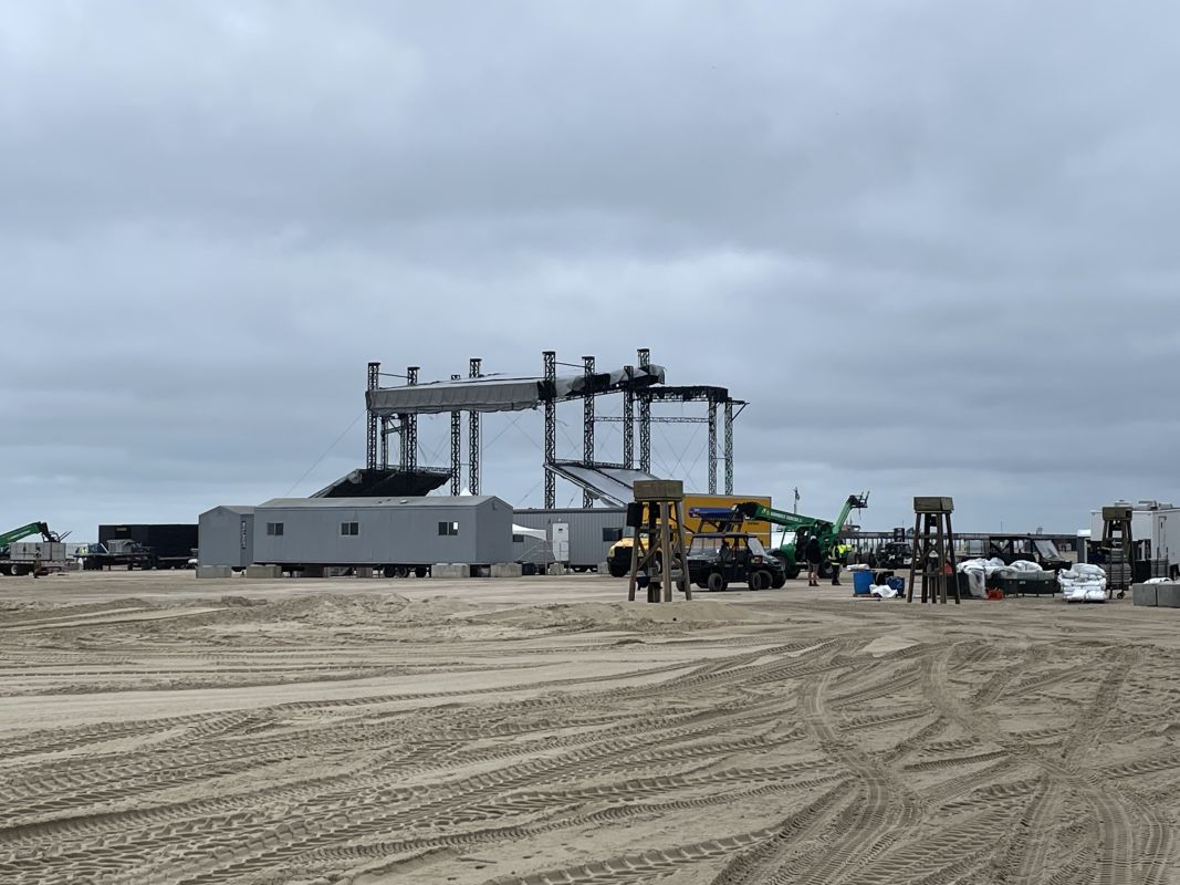 The stage goes up for Oceans Calling 2023.