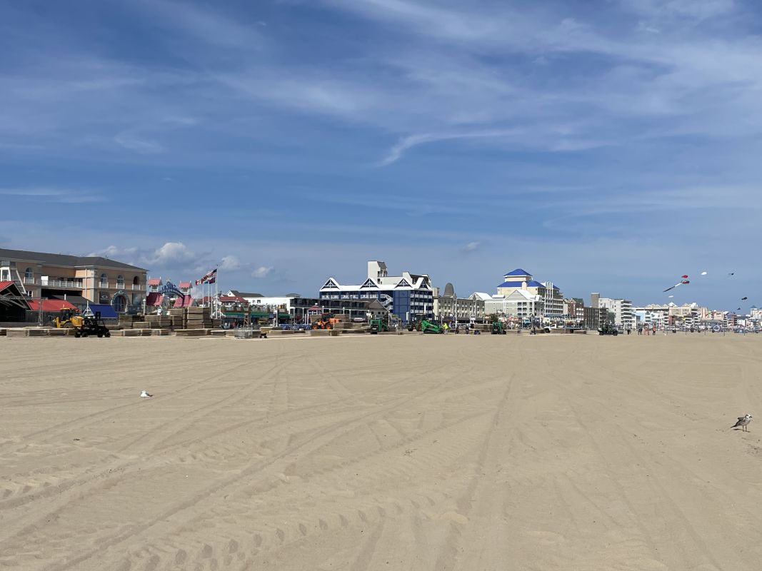 Oceans Calling 2023 set up from afar before Ophelia rolled through Ocean City
