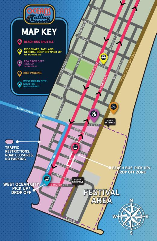 oceans calling traffic maps