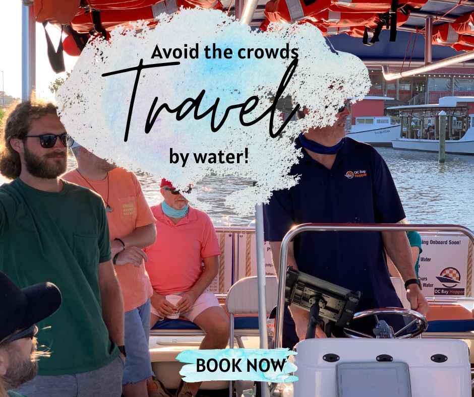 Click on the image above to make your reservations for a water shuttle during Oceans Calling. Avoid the crowds!