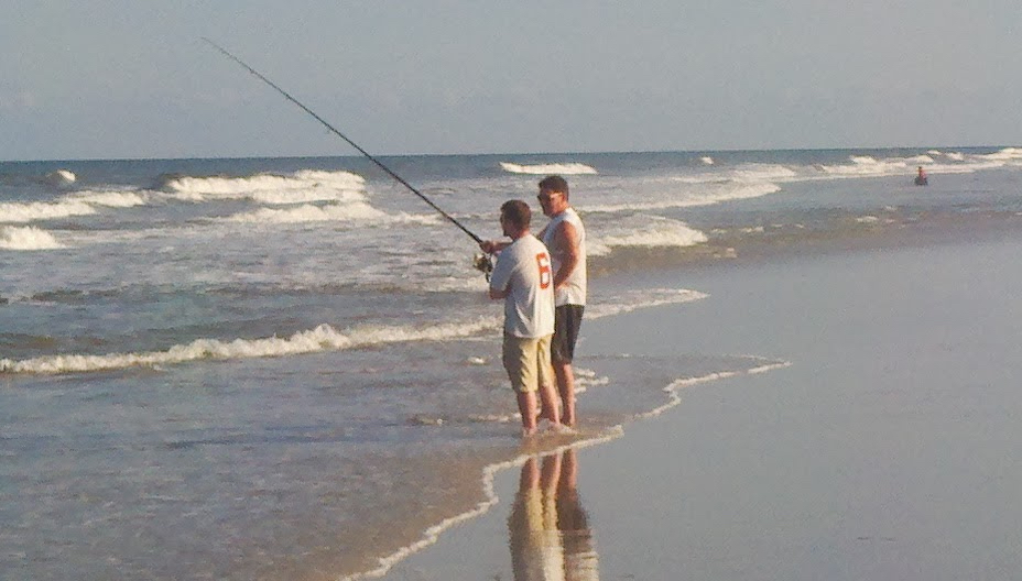 surf fishing on assateague