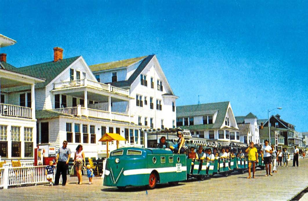 Historic picture of the Ocean City Boardwalk Tram