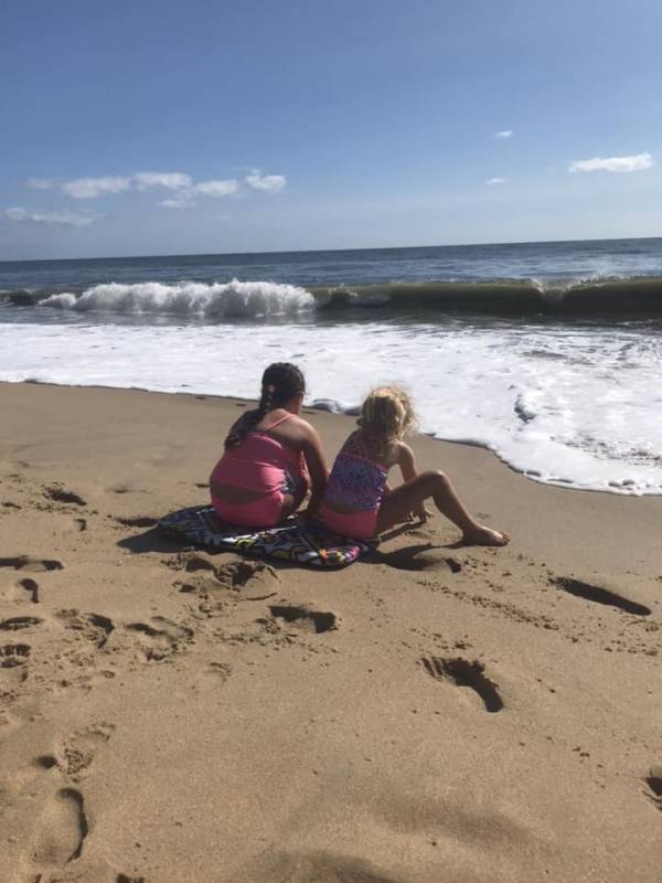 On the beach in Ocean City Md