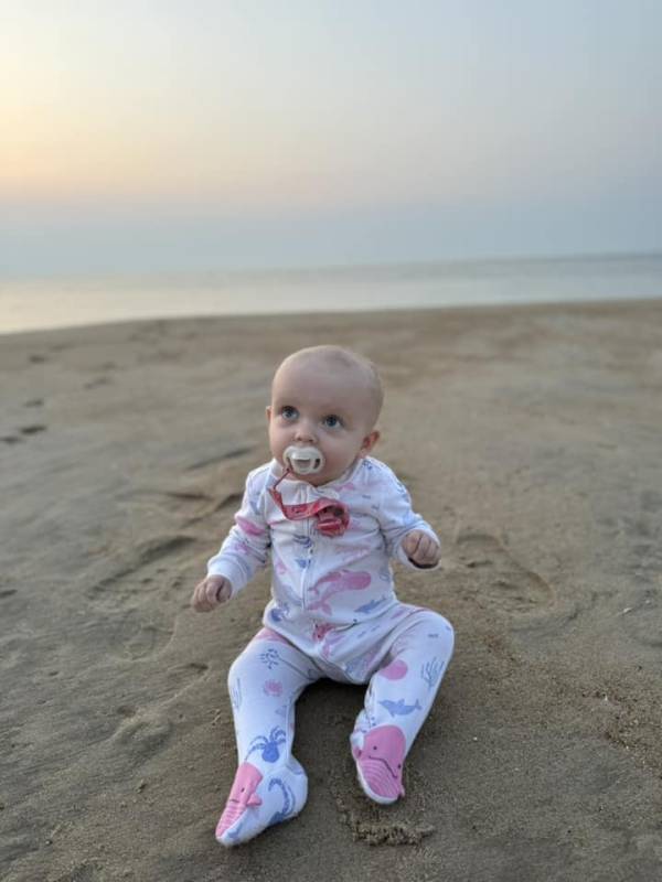 Baby on the Ocean City Md beach