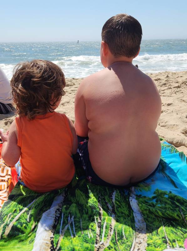 Boys in the Ocean City Md beach
