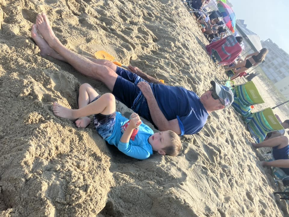 Enjoying the Ocean City Md beach