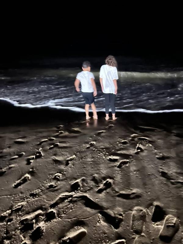 Evening on the Ocean City Md beach