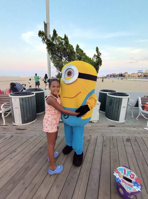Girl on Ocean City Md Boardwalk