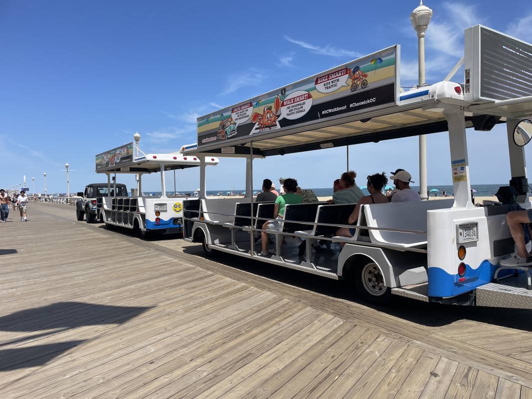 Boardwalk Tram in Ocean City Md