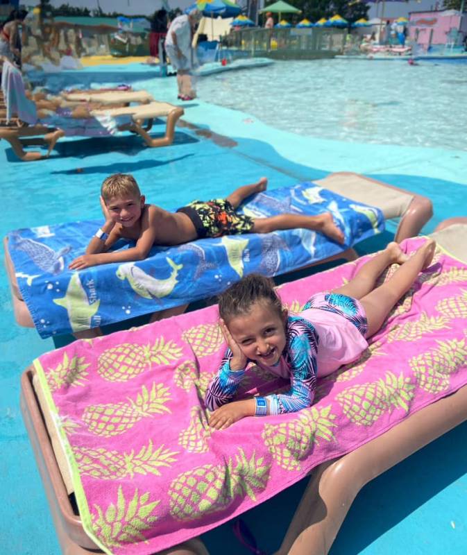 Kids relaxing in ocean city md
