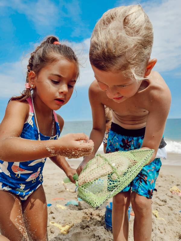 Looking for shells in Ocean City Md
