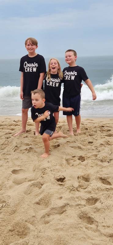 kids on beach in ocean city md