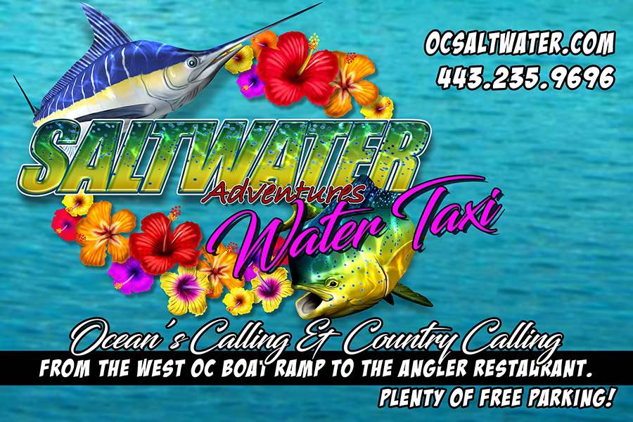 Saltwater Adventures Ocean City, Maryland taxi Ocean's Calling