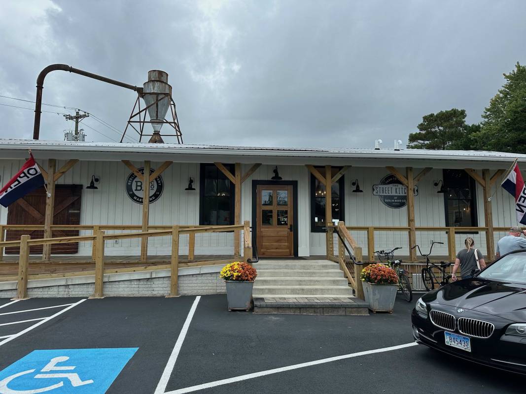 the berlin beer co is open in a renovated southern states hardware store