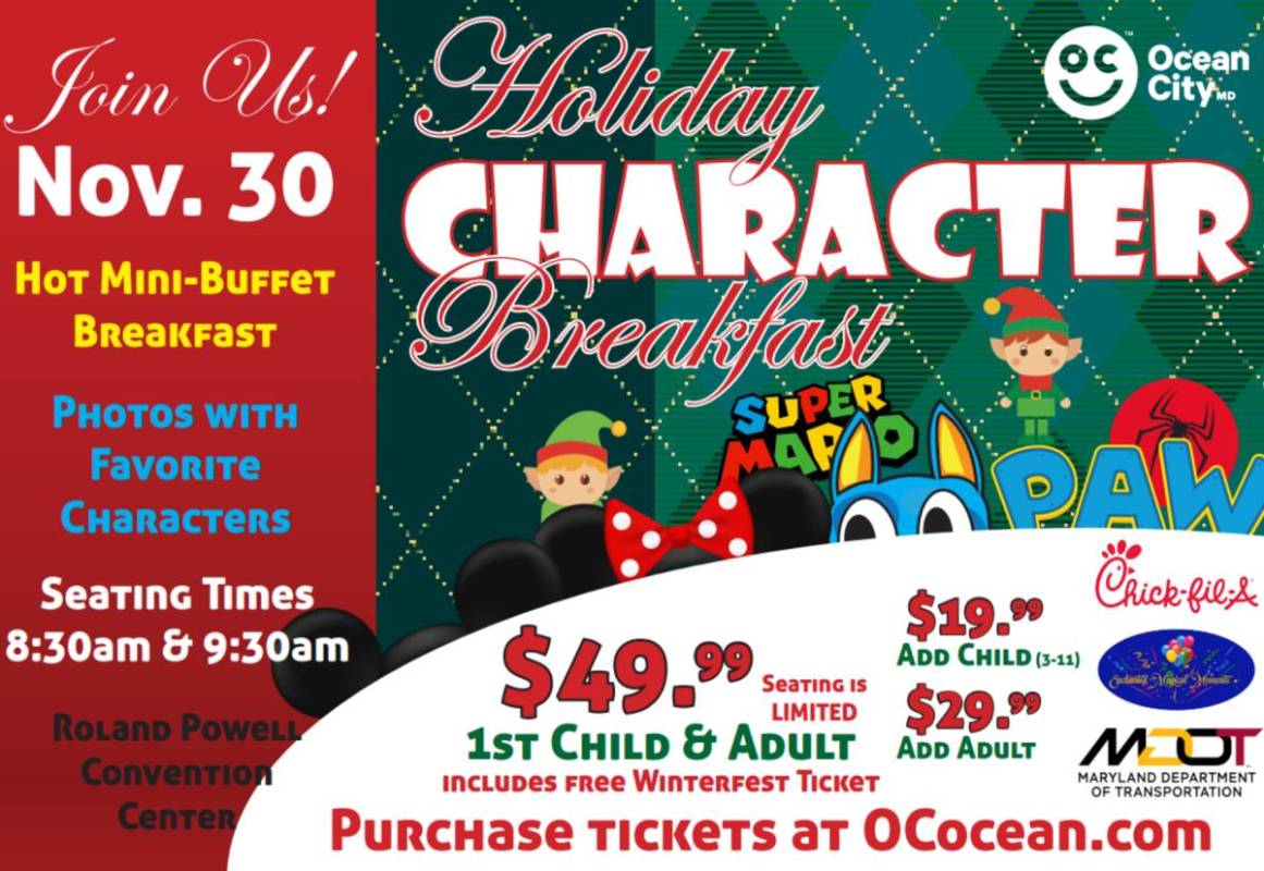 Character Breakfast Ocean City, MD