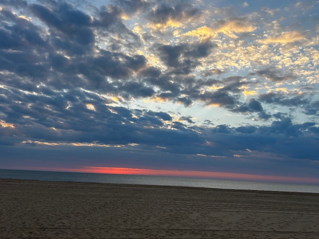 Cloudy sunrise in Ocean City