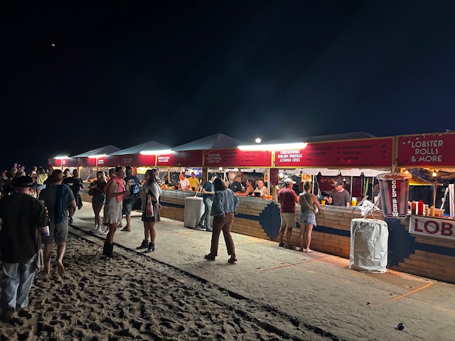 Food selections at Oceans Calling