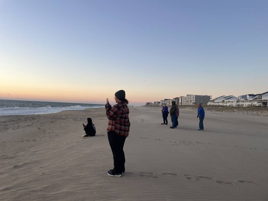 Watching an Ocean City Md sunrise
