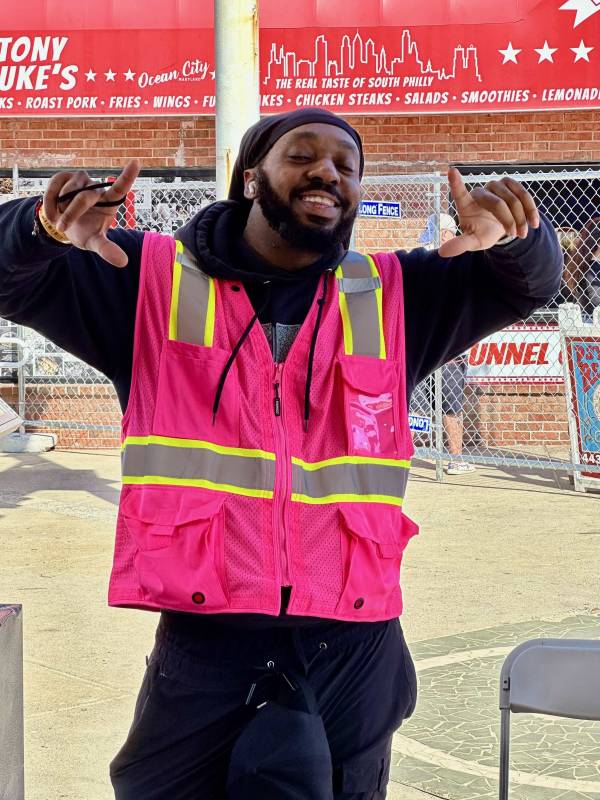 SECURITY GUARD AT COUNTRY CALLING FESTIVAL IN OCEAN CITY MD