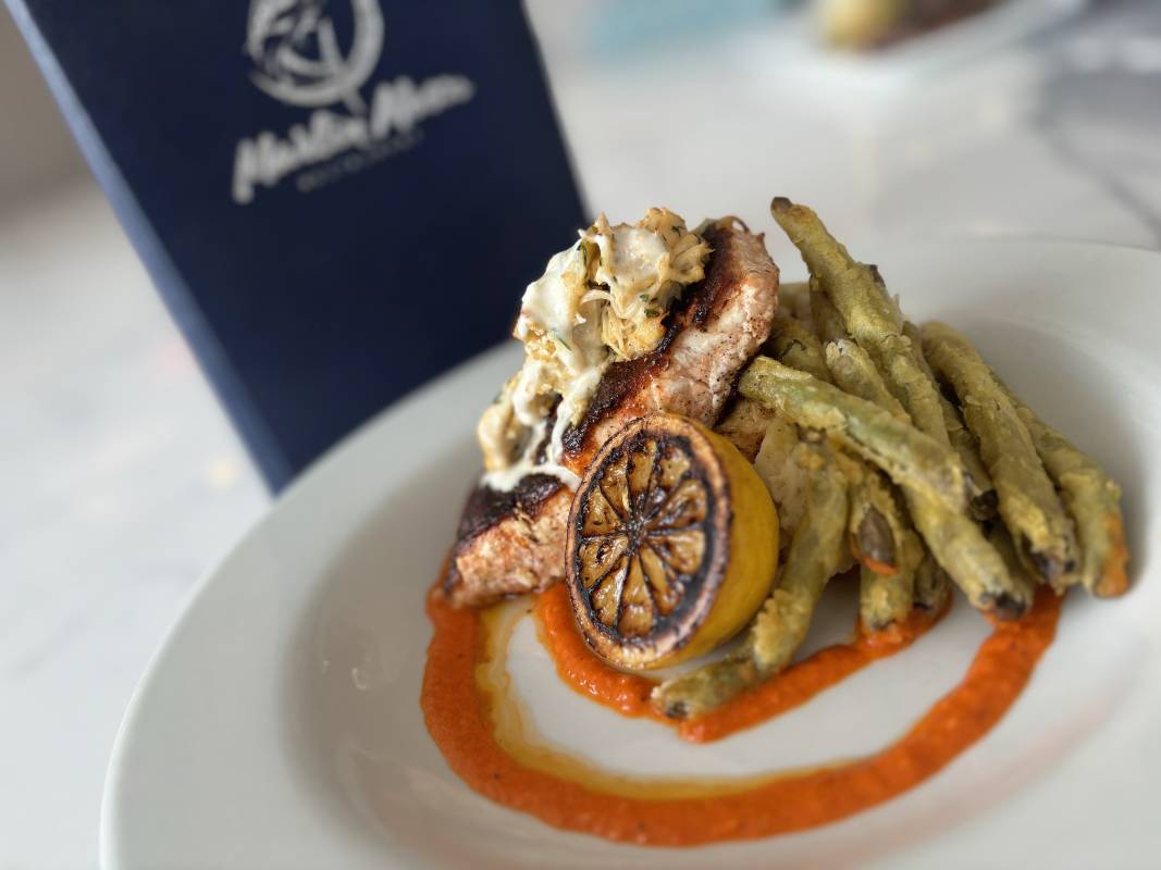 entree at marlin moon restaurant