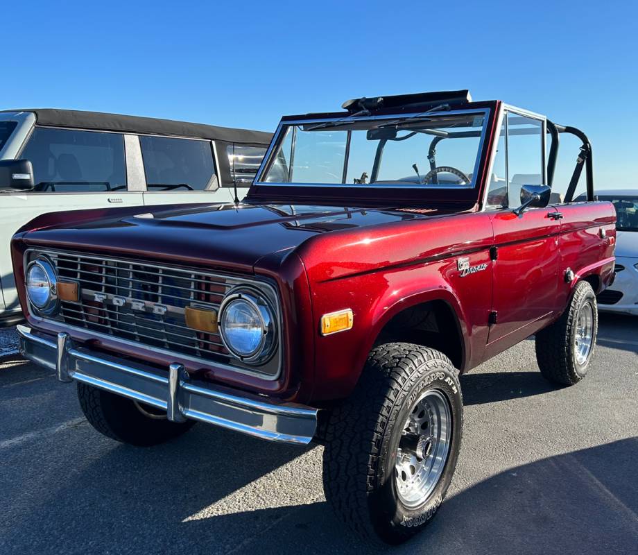 historic bronco on the beach in ocean city md