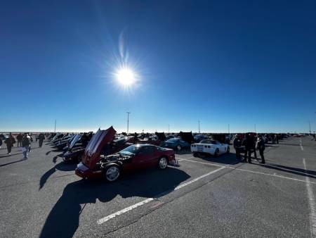 Corvette weekend at inlet parking lot