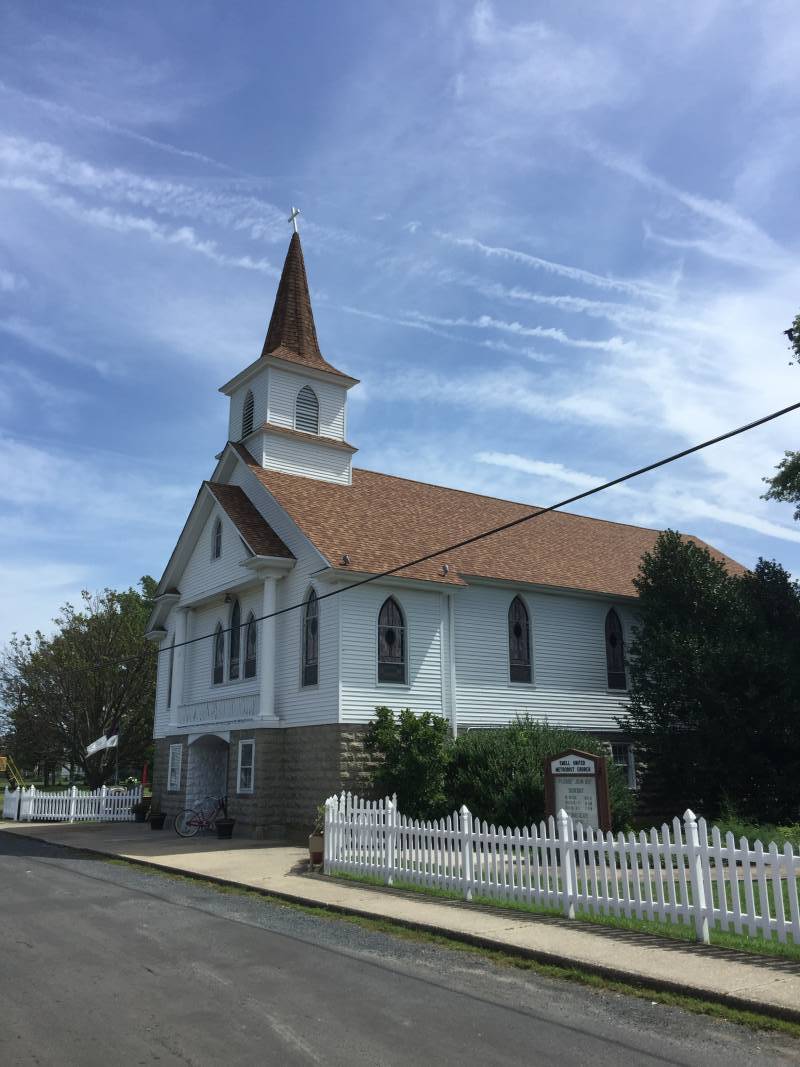 Ewell Methodist Church on Smith Island, Maryland