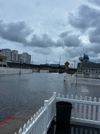 flooding in downtown OC due to full moon and high tides