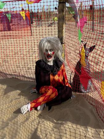 Halloween beach maze