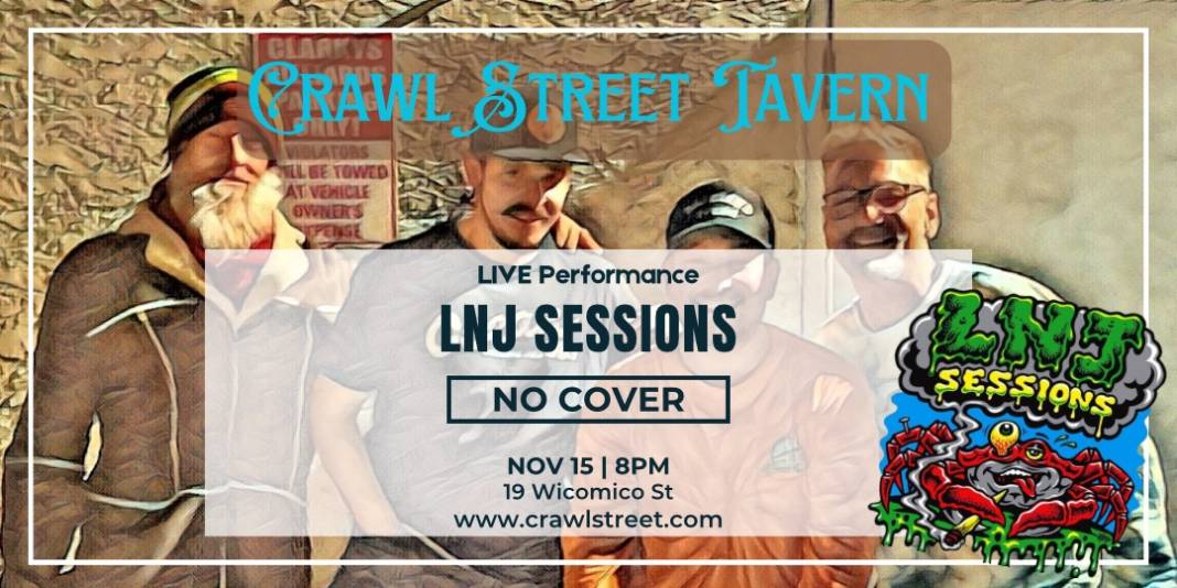 lnj sessions to play at Crawl Street Tavern