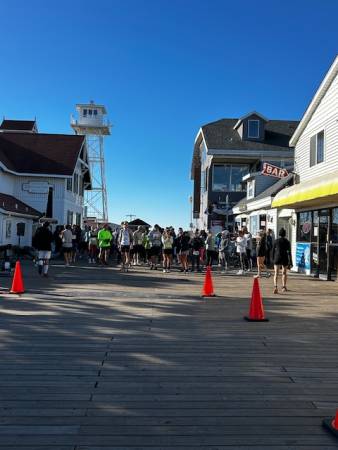 runners get ready at Storm Warriors 5K race