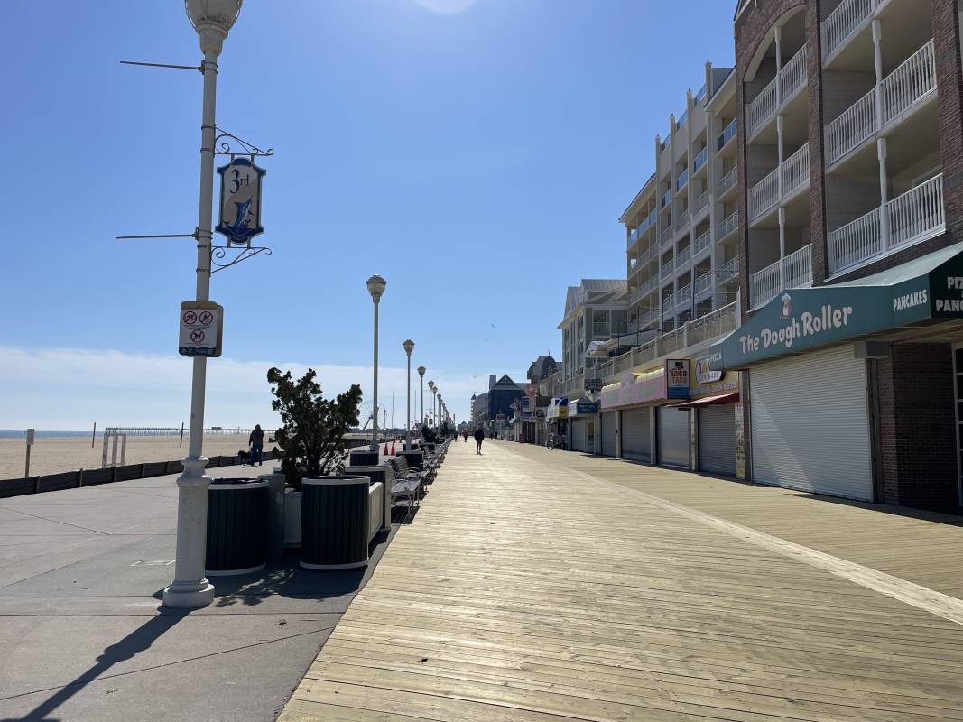 Signs on the Boardwalk in Ocean City Md