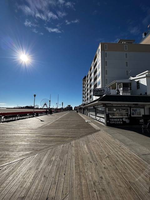 boardwalk on a sunny offseason day