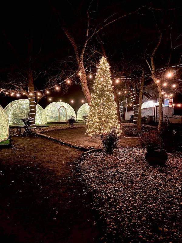 Windmill Creek Winery is a charming igloo dining experience within minutes of Ocean City, Maryland.