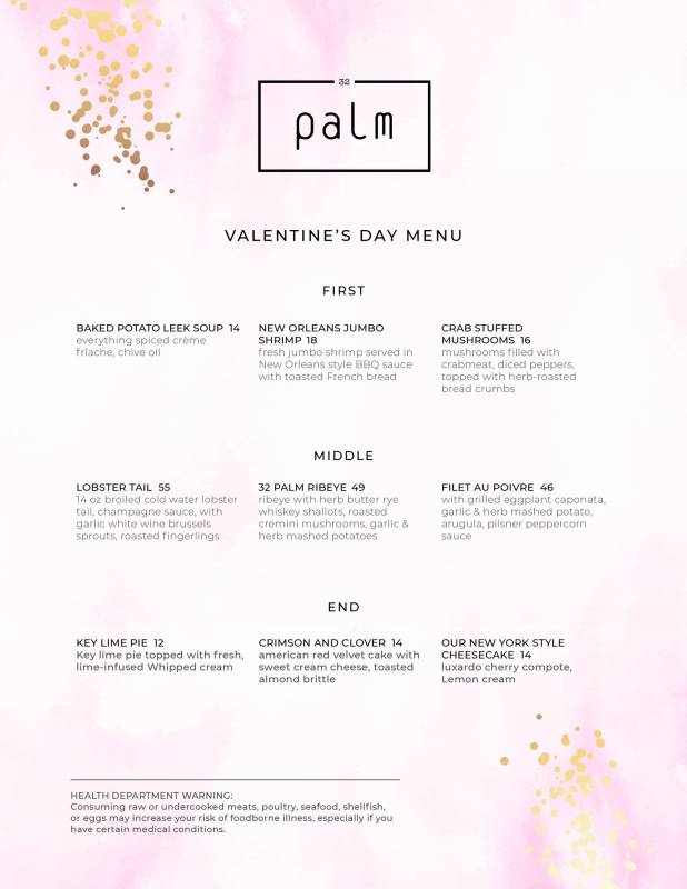32 Palm valentines day