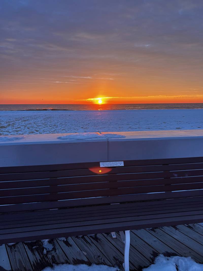 Sunrise on north end of boardwalk