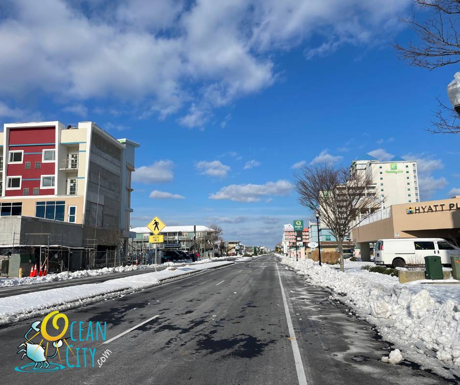 snow in ocean city, md