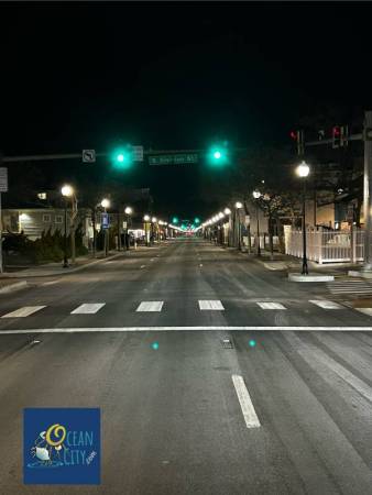 winter view of S. Baltimore Avenue