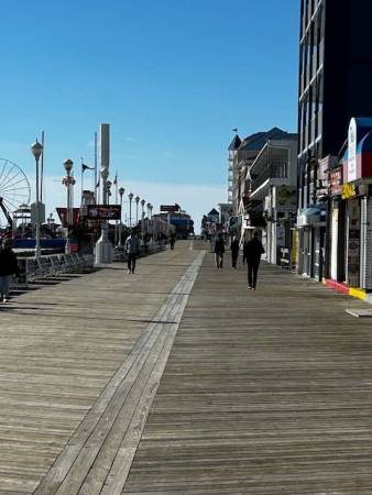 Boardwalk with walkers