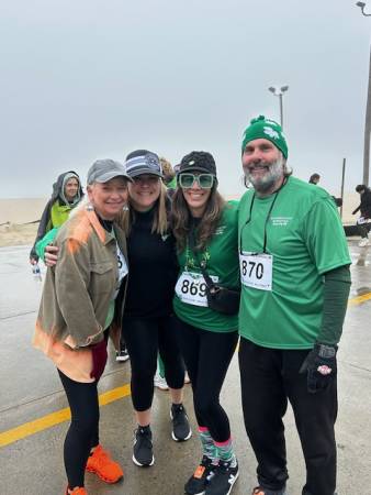 Participants at the 5K race walk on OC boardwalk
