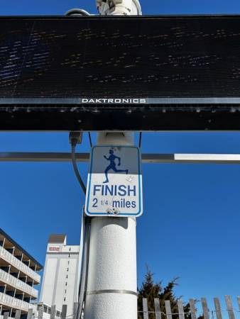 finish line sign