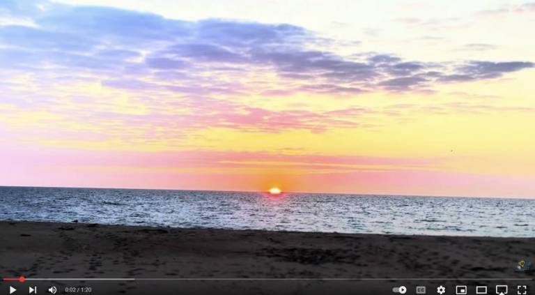 Sunrise over The Atlantic on March 4, 2025 in Ocean City, Maryland