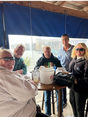 Angler customers and manager, Shawn