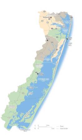 Map of Coastal Bays