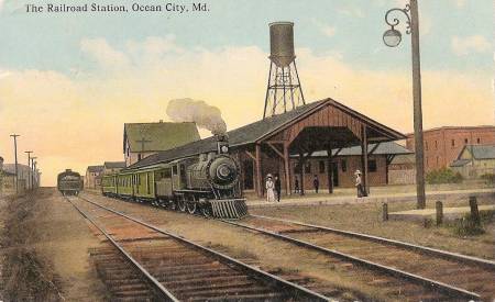 Railroad Station along Philadelphia Avenue