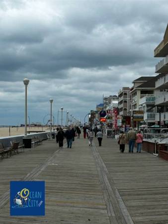 early evening boardwalk view