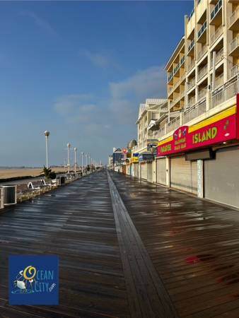 wet boardwalk