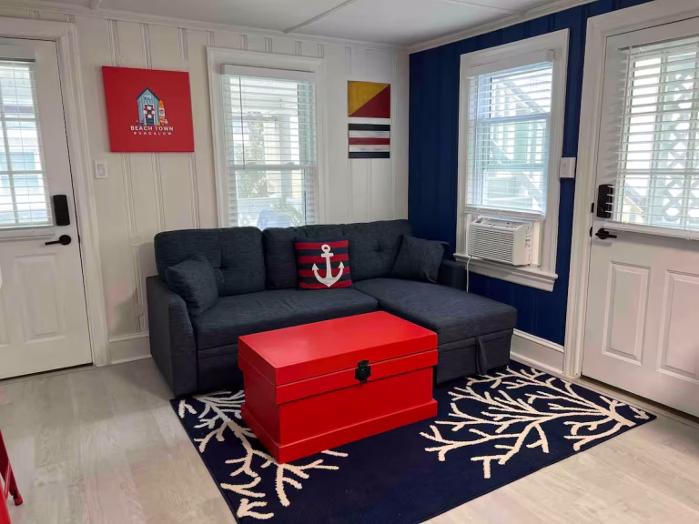 Beach Town Bungalow living area 1 768x576